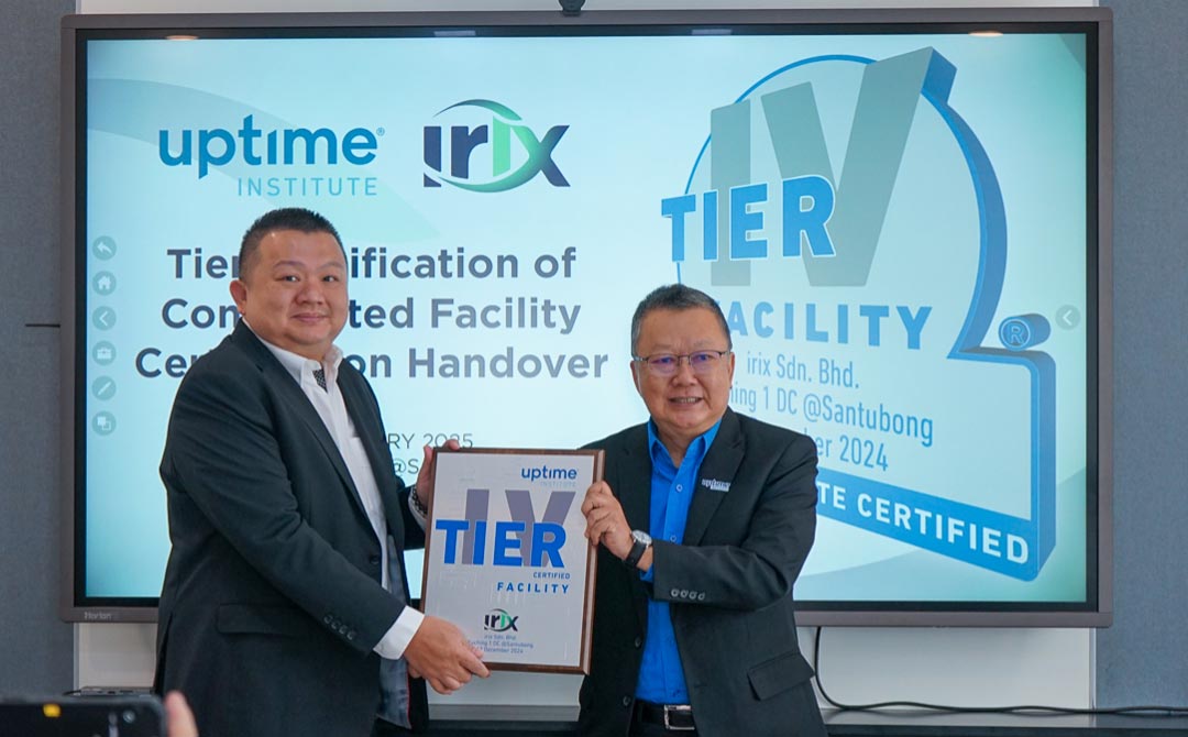 Irix plaque presentation