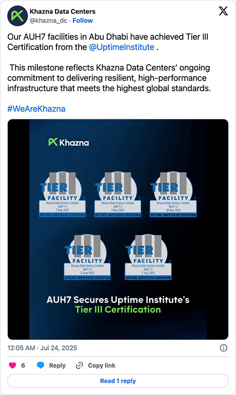 Khazna social media post