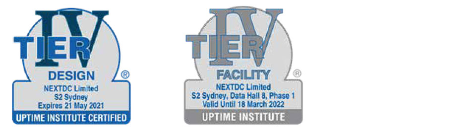 NEXTDC S2 Data Center Tier Certifications