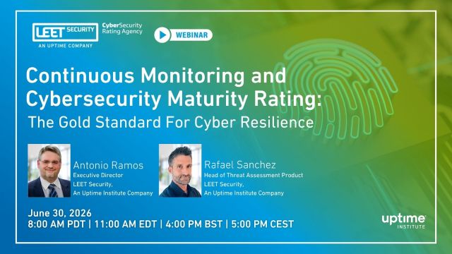 Webinar: Continuous Monitoring and Cybersecurity Maturity Ratings: The Gold Standard For Cyber Resilience