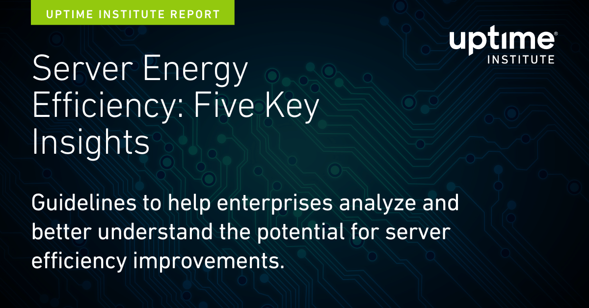 Server Energy Efficiency: Five Key Insights