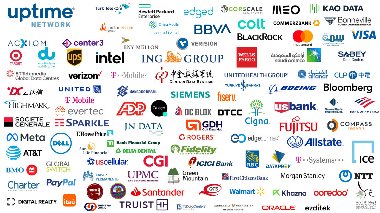 Community of Uptime Network members (logos)
